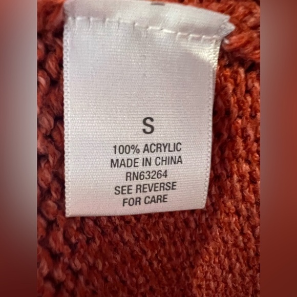 B12.02 DRESSBARN Cowl Neck Ginger Sweater • Dress Barn - Picture 7 of 8